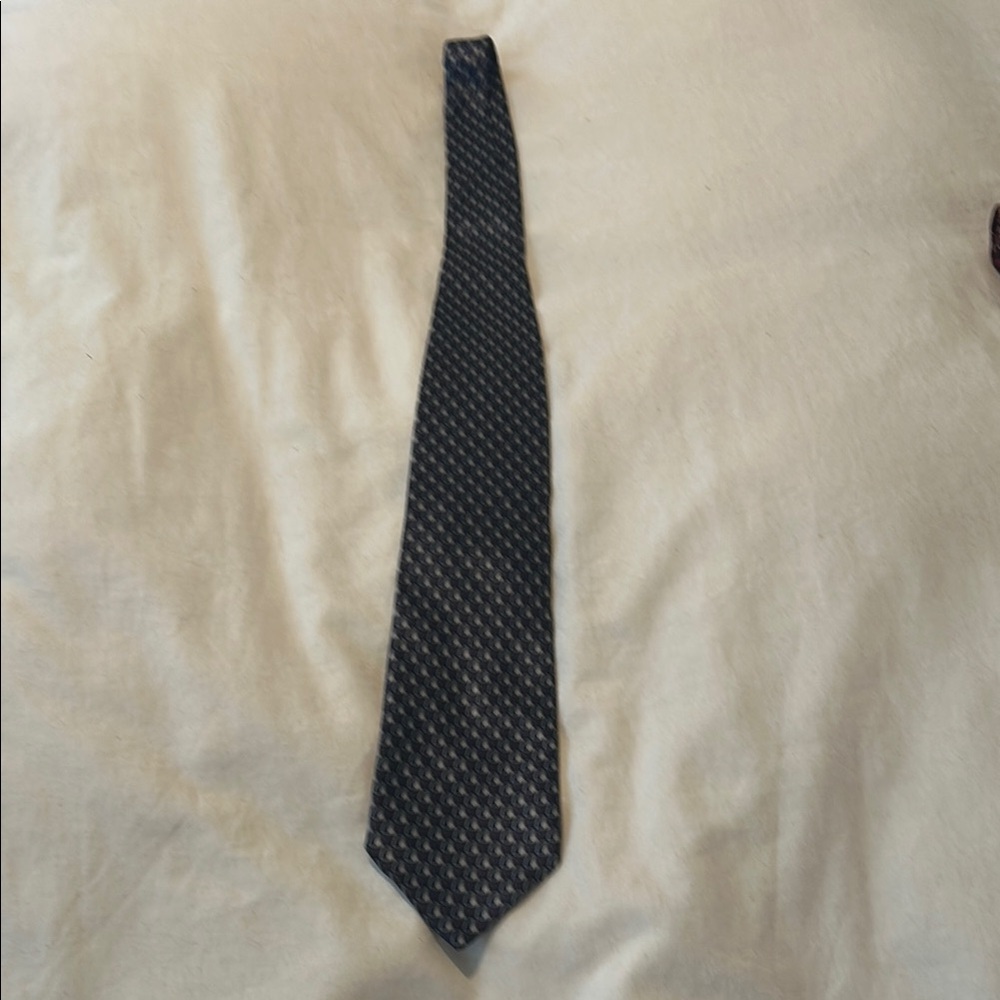 Elegant Black Patterned Tie